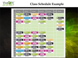 Class Schedule Example
 