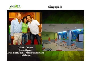Vivafit Owner
Jonas Ogren,
2014 International Master Franchisee
of the year
Singapore
 