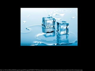 http://us.123rf.com/400wm/400/400/evgenyb/evgenyb0702/evgenyb070200072/778639-dos-cubitos-de-hielo-de-color-azul-en-el-agua-derretida-en-la-superficie-de-reflexi-n-listo-para-ser.jpg 