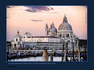 Christoffer  Chan Sus obras comienzan a diferenciarse a  la de los compositores de su época. 