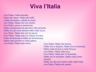 Viva L Italia Ppt