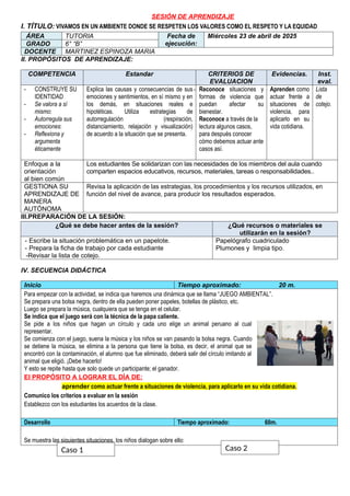 vivamos en un ambiente donde se respten los valores como el respeto y ...