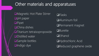 Photocatalytic Performance of TiO2 as a Catalyst | PPTX