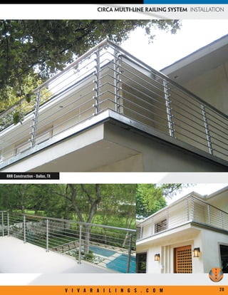 Base Line Railing Exterior Railing, Balcony Railing, Deck Railing - Vivarailings.com