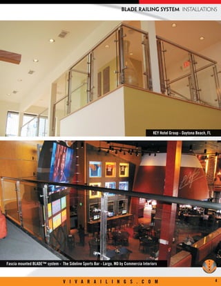 Blade Railing System Exterior Railing, Balcony Railing, Deck Railing - Vivarailings.com
