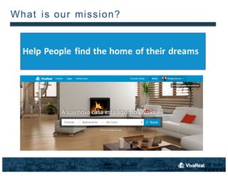 2
What is our mission?
Help	
 People	
 find	
 the	
 home	
 of	
 their	
 dreams
 