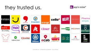 - moonmiles sas - confidentiel & propriétaire - ne pas diffuser -
they trusted us.
 