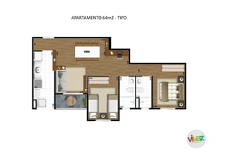 APARTAMENTO 64m2 - TIPO
 