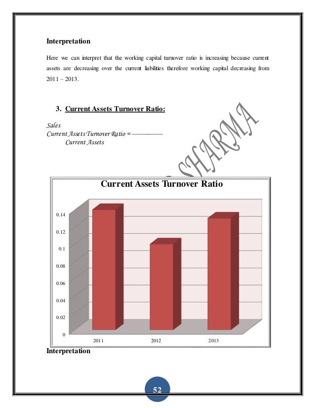 WORKING CAPITAL MANAGEMENT OF TATA STEEL