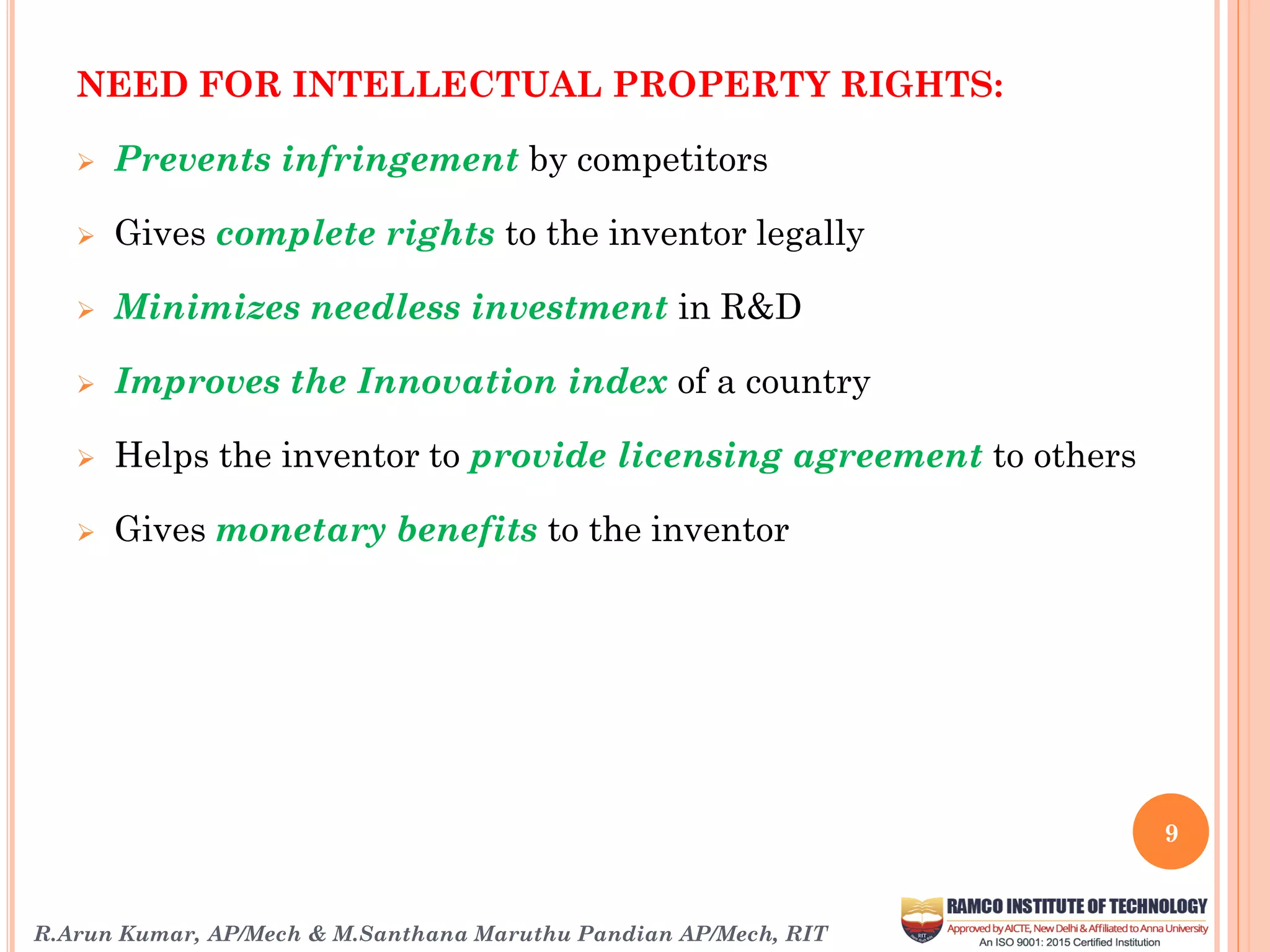 Intellectual Property Rights and its Types | PDF