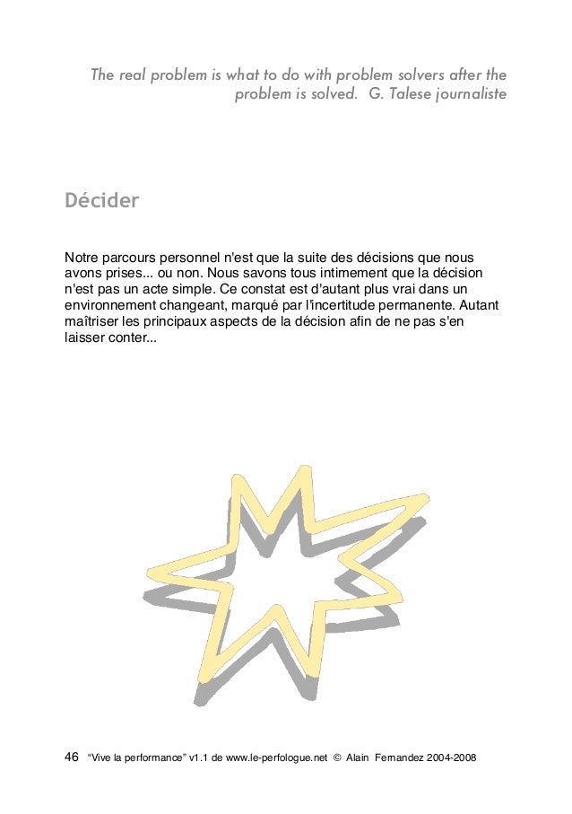 Vive La Performance Par Alain Fernandez