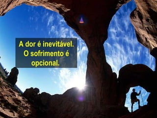 A dor é inevitável. O sofrimento é opcional.   