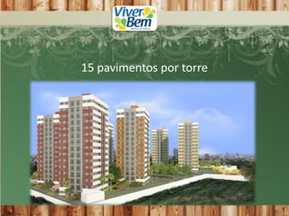 15 pavimentos por torre