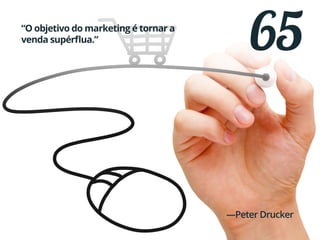 65“O objetivo do marketing é tornar a
venda supérflua.”
—Peter Drucker
 