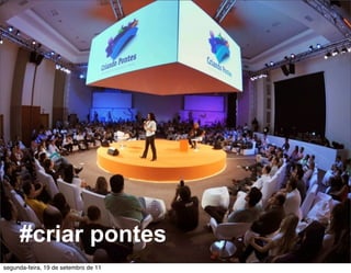 #criar pontes
segunda-feira, 19 de setembro de 11
 