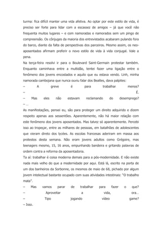 Viver e produzir    exemplo francês