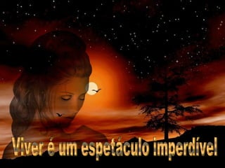 Viver é um espetáculo imperdível 