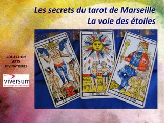 Les secrets du tarot de Marseille
La voie des étoiles
COLLECTION
ARTS
DIVINATOIRES
 