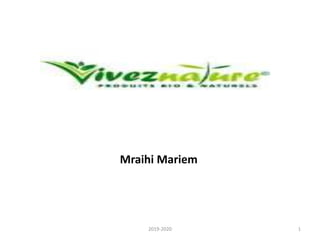 Mraihi Mariem
12019-2020
 