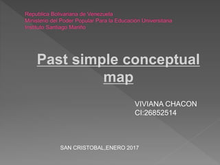 Past simple conceptual
map
VIVIANA CHACON
CI:26852514
SAN CRISTOBAL,ENERO 2017
 