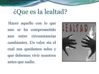 Lealtad