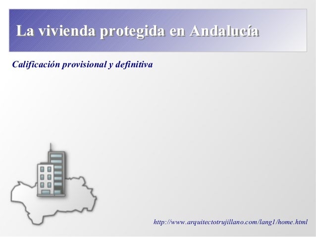 Viviendas protegidas en Andalucía