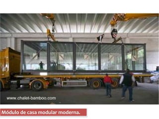 Módulo de casa modular moderna. 
 