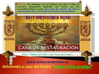 TEMA: “RESUMEN DE DEUTERONOMIO”
Psa 119:73 Tus
manos me
hicieron y me
formaron;
Hazme
entender, y
aprenderé tus
mandamientos.
Salmo 119:34
Dame
entendimiento
y guardaré tu
ley, Y la
cumpliré de
todo corazón.
www.restaurandovidas.us
 