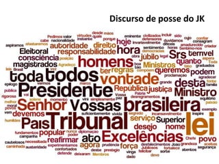 Discurso de posse do JK
 