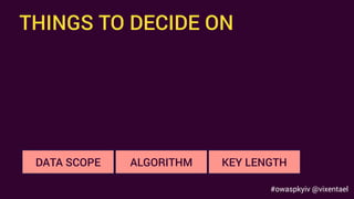 Anastasia Vixentael - Don't Waste Time on Learning Cryptography: Better Use It Properly