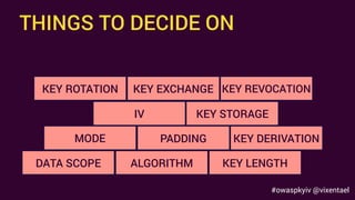 Anastasia Vixentael - Don't Waste Time on Learning Cryptography: Better Use It Properly