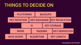 Anastasia Vixentael - Don't Waste Time on Learning Cryptography: Better Use It Properly