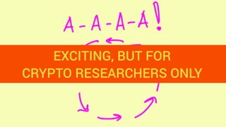 Anastasia Vixentael - Don't Waste Time on Learning Cryptography: Better Use It Properly