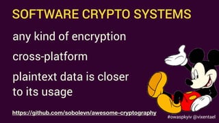 Anastasia Vixentael - Don't Waste Time on Learning Cryptography: Better Use It Properly