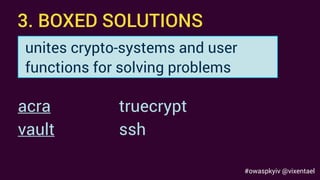 Anastasia Vixentael - Don't Waste Time on Learning Cryptography: Better Use It Properly