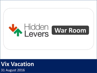 Vix Vacation
31 August 2016
War Room
 