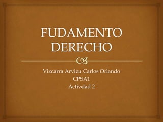 Vizcarra Arvizu Carlos Orlando
CPSA1
Activdad 2
 