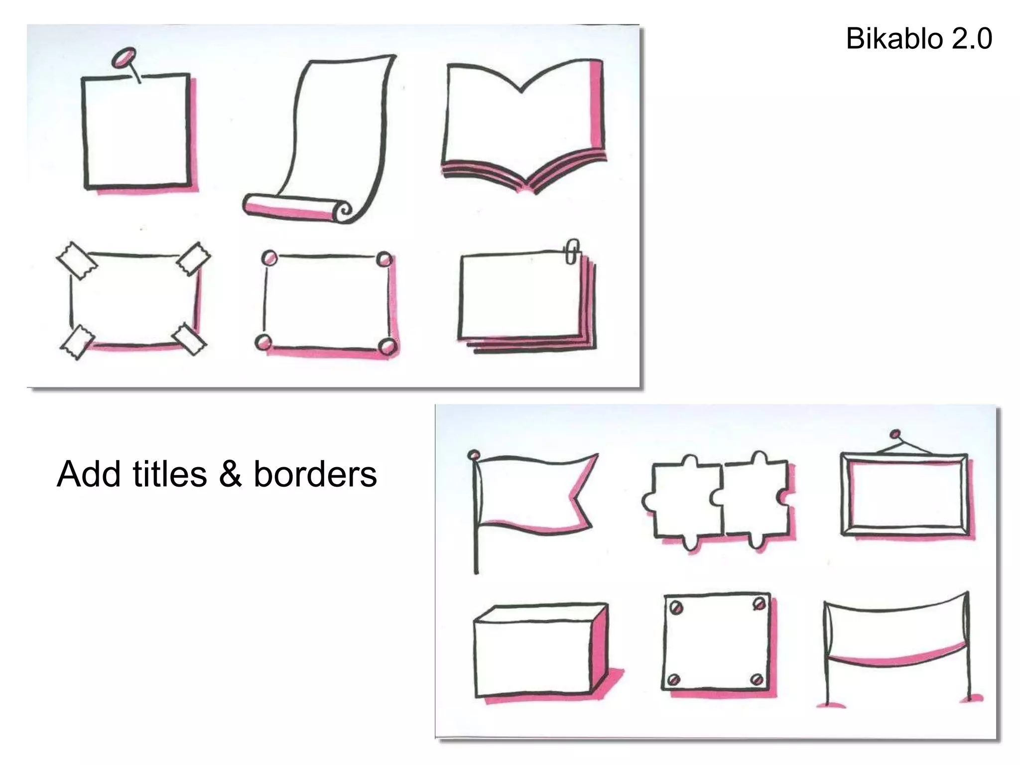 Bikablo 2.0
Add titles & borders
 