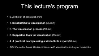Visualization Lecture - Clariah Summer School 2018