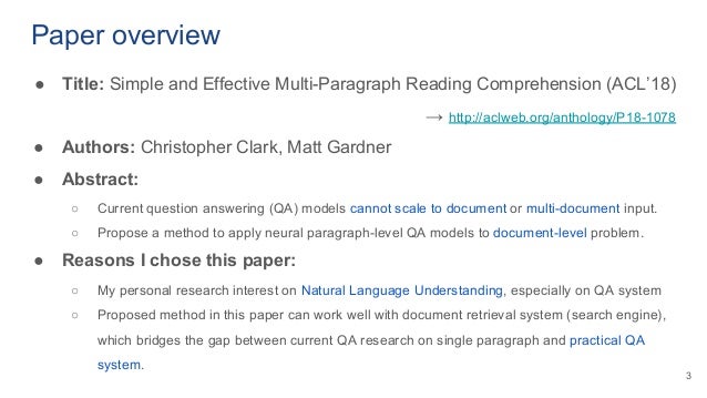 Vjai Paper Reading Acl18 Simple And Effective Multi