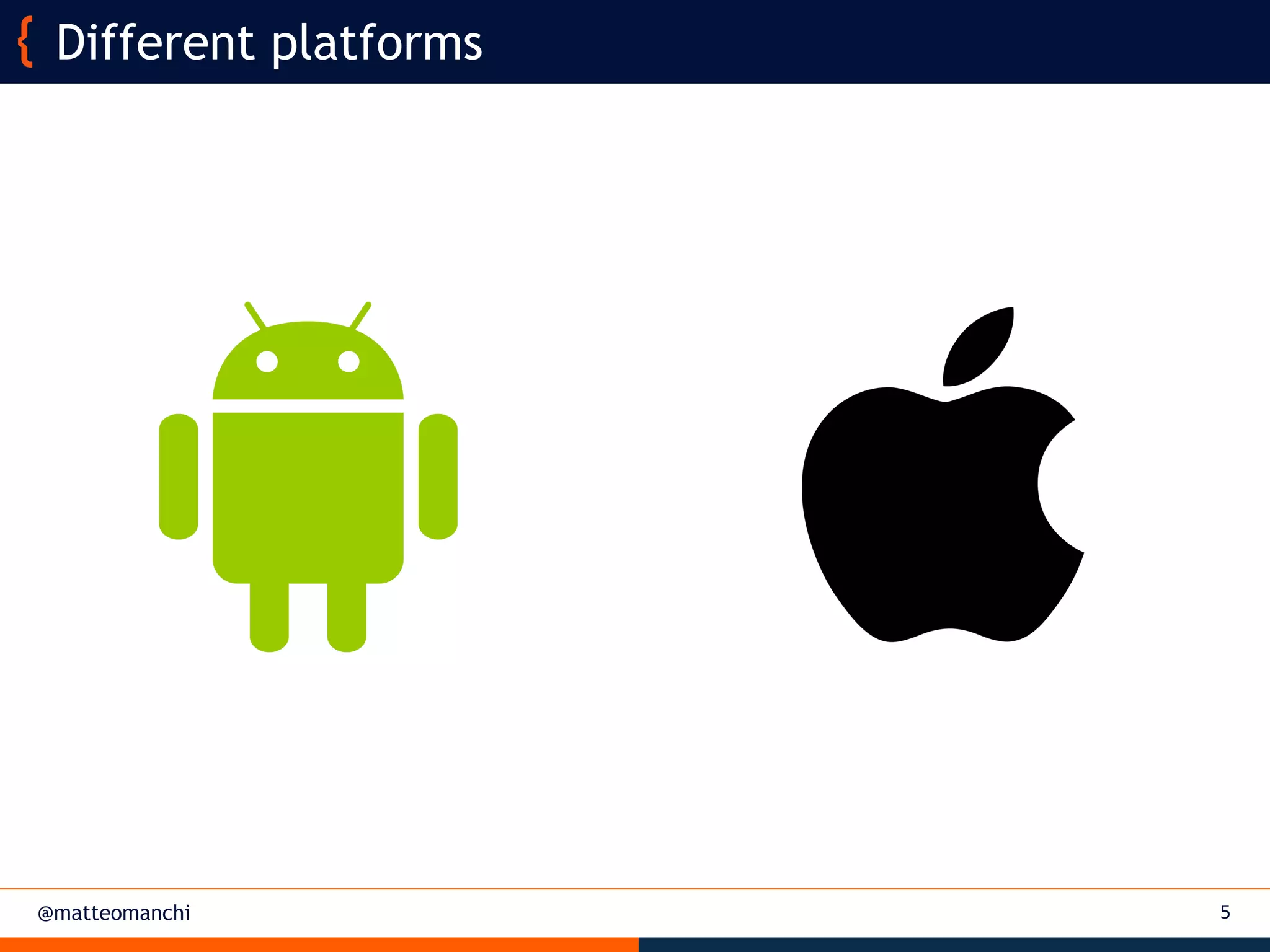 @matteomanchi 5
Different platforms
 
