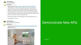 Demonstrate New APIs
 
