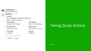 Taking Quick Actions
 