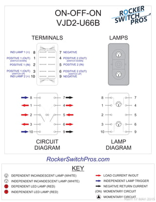 How to wire an ON-OFF-ON switch for both backlighting and indication | PDF