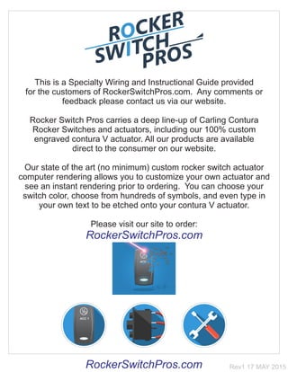 How to wire an ON-OFF-ON switch for both backlighting and indication | PDF