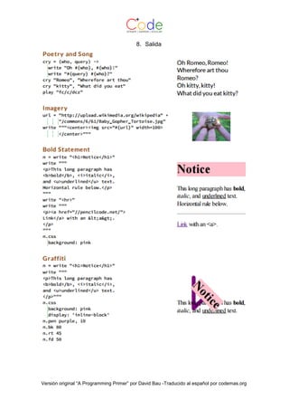 Pencil code 100 pequeños proyectos | PDF