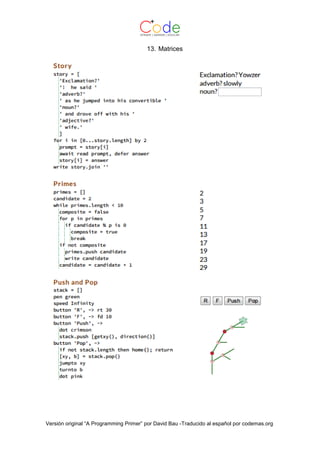 Pencil code 100 pequeños proyectos | PDF