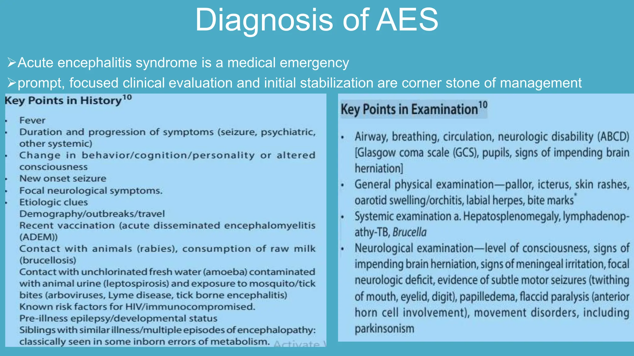 acute encephalitis syndrome | PPTX