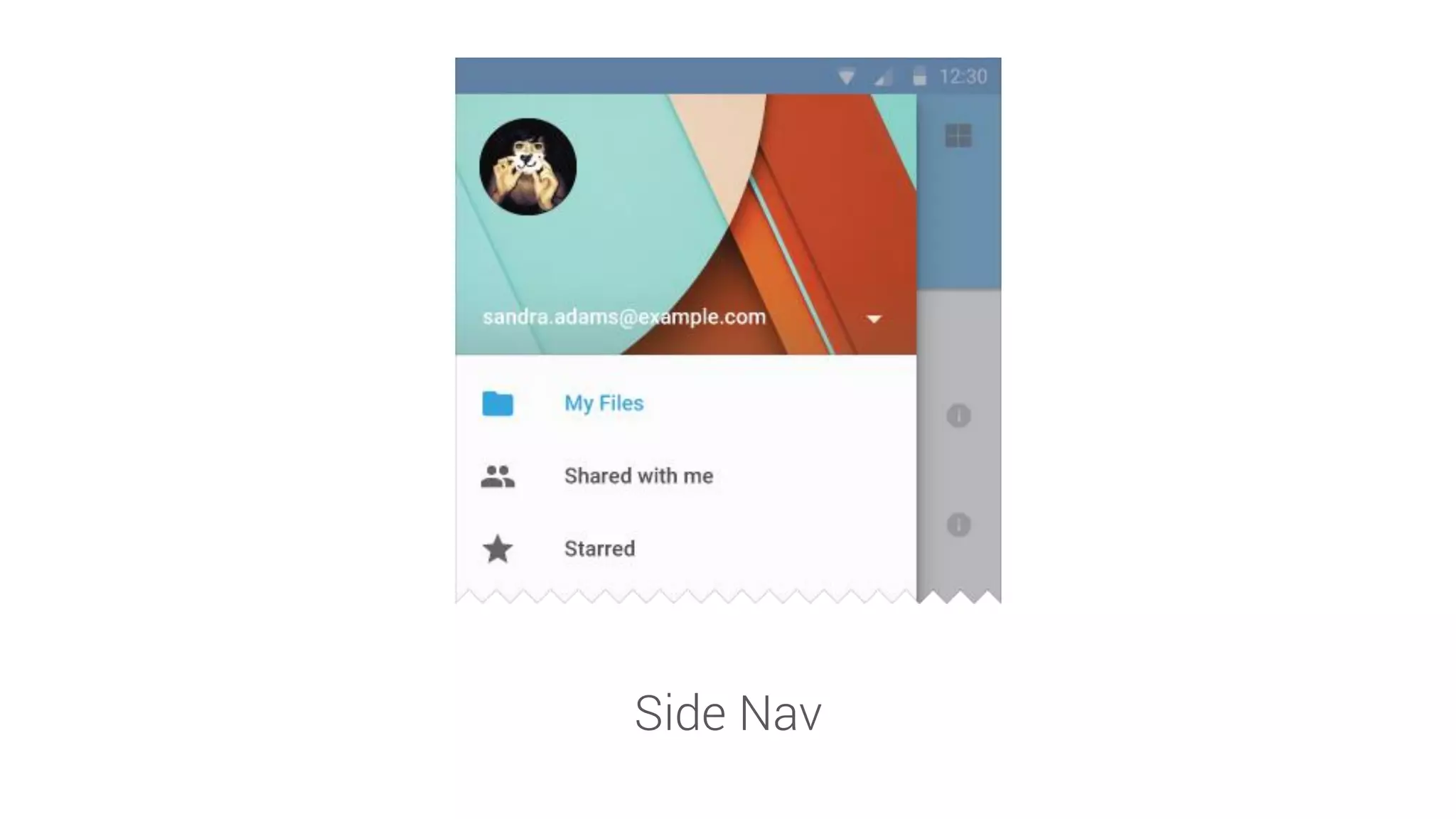 Side Nav  