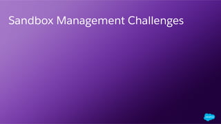​ Sandbox Management Challenges
 